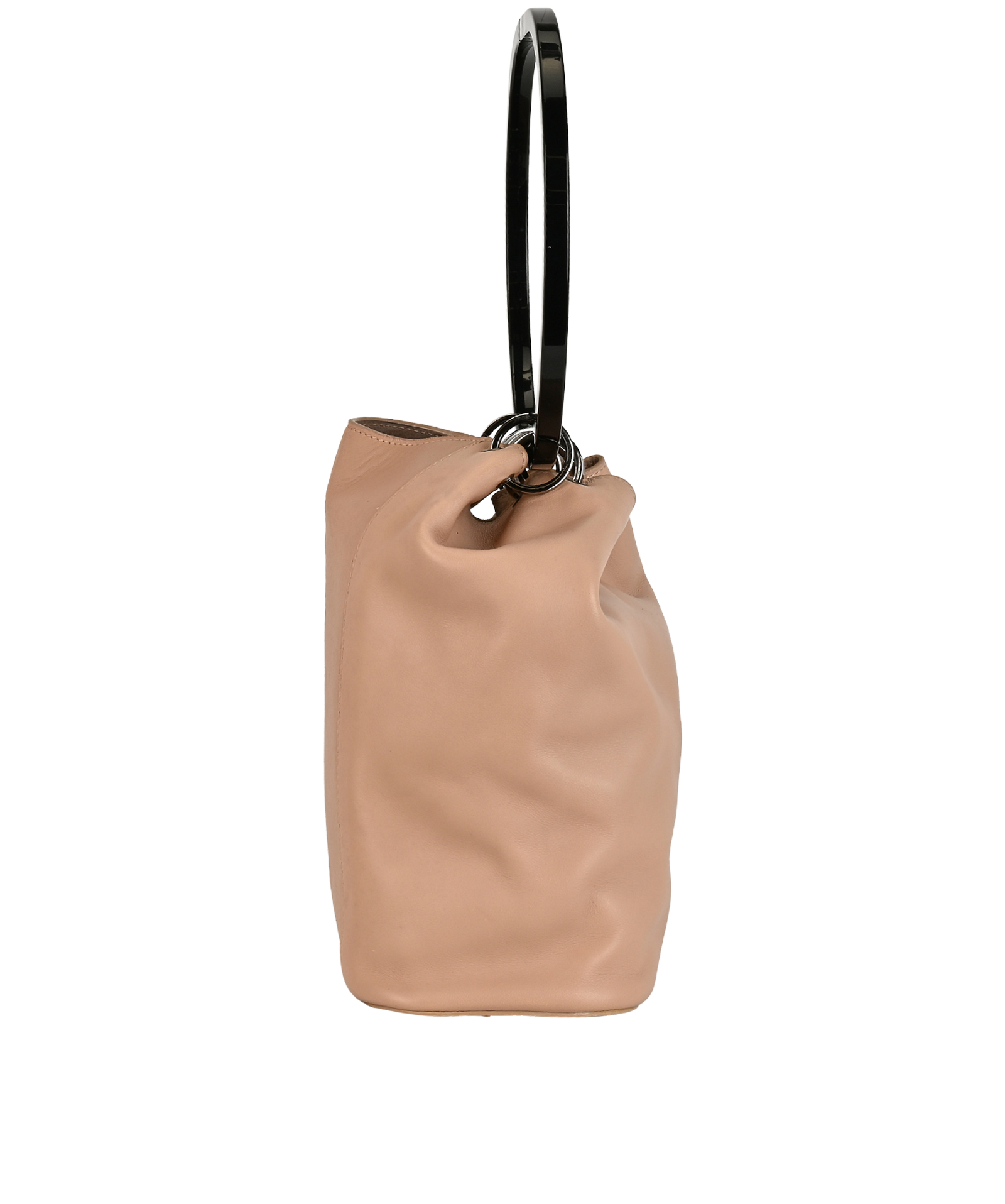 Ring Bucket Bag, &pound;250, Handbags, Pink, Leather, Side view